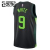 Dres Boston Celtics Derrick White Nike 2024-25 City Edition Crno Swingman - Dječji